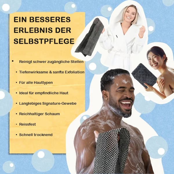 🔥Letzter Tag 49% Rabatt🧼Antibakterielles Peeling-Duschhandtuch🚿
