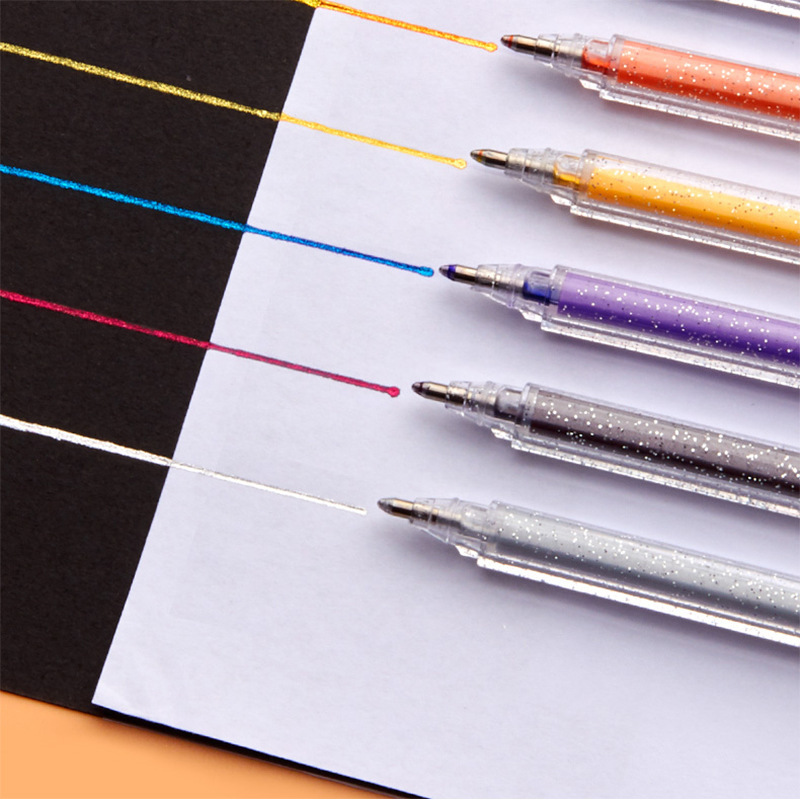(🔥Last Day Promotion- SAVE 48% OFF)Colored Gel Glitter Pen 12 color set(buy 2 get 1 free now)