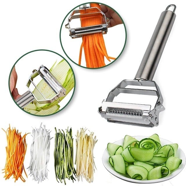 🔥(Last Day Promotion - Save 49% OFF) Stainless Steel Multifunctional Peeler - BUY 3 GET 2 FREE & FREE SHIPPING