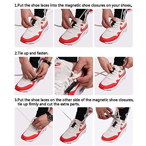 （A Pair Of Only $6.99 For WINTER SALE） Magnetic Shoe Closures – Strong Shoe Lace Closures for Adults & Children