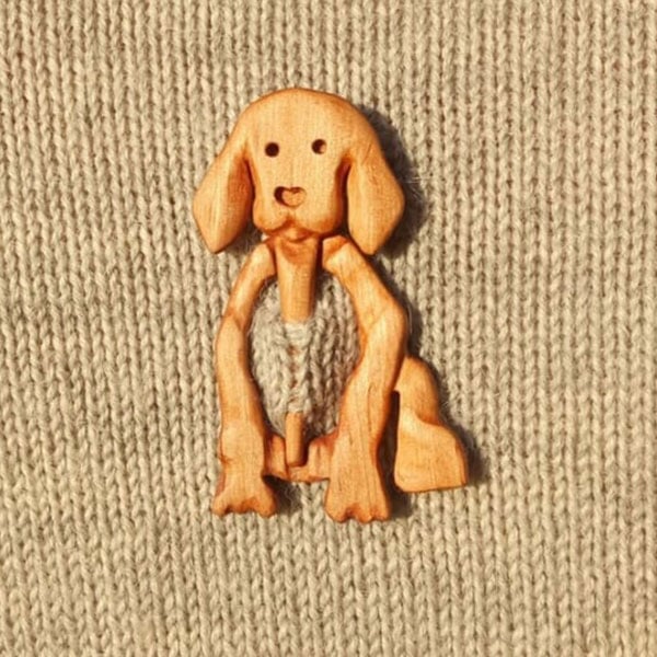 🔥LAST DAY 50% OFF🔥Brooch pin with wooden animal pattern (sweater clip)