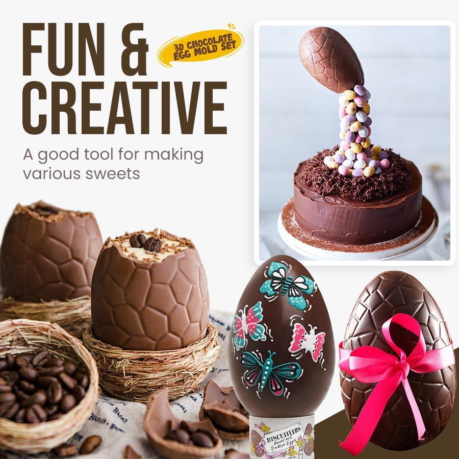 (Easter Sale- 50% OFF) 3D Chocolate Egg Mold Kit