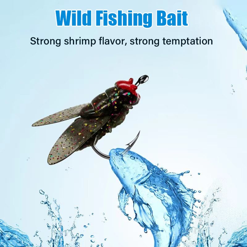 🔥Last Day Clearance Sale 60% OFF🔥Simulated Flies Fishing Attractor Bait Hook