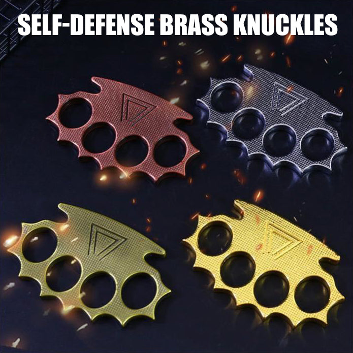 💥LAST DAY SALE 50% OFF💥Self-Defense Brass Knuckles Thickened Iron Fist Zinc Alloy High Hardness