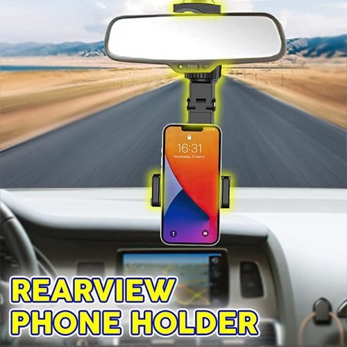 (🔥HOT SALE - 49% OFF) Car Rearview Mirror Phone Holder, Buy 2 Get Extra 10% OFF & Free Shipping