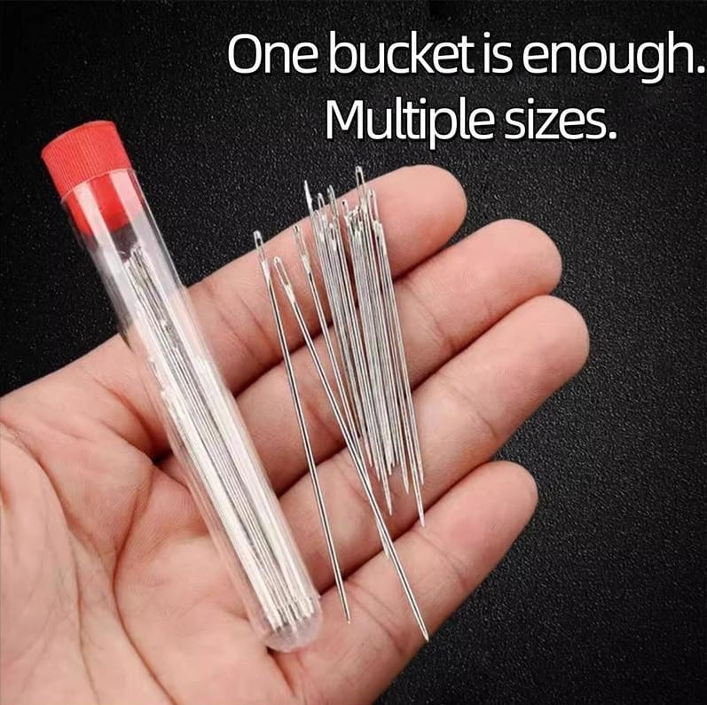 🎁TikTok Last Day Sale - 70% OFF🎉34PCS Big Eye Steel Needles Set⚡BUY 1 GET 1 FREE⏳