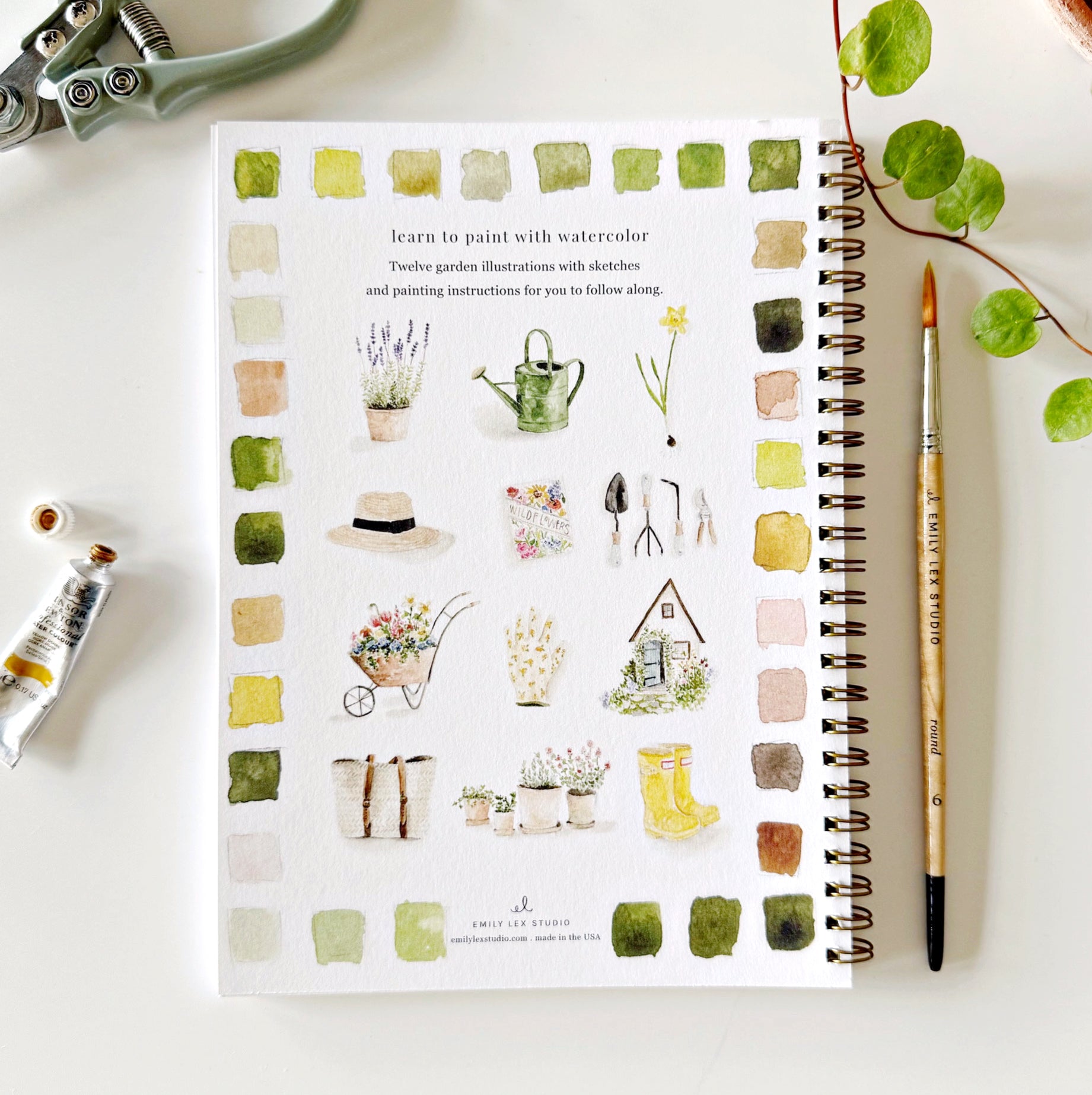 🏡Garden Watercolor Workbook