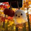 🎁TikTok Last Day Sale - 70% OFF👻Crochet Ghost & Pumpkin Rear View Mirror Hanging Car Charm