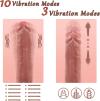 Couple Flirting Silicone Realistic Dildo 10 Vibration Modes Automatic Vibrating Sex Toy - YJ-05