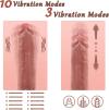 SHEMESIX Couple Flirting Silicone Realistic Dildo 10 Vibration Modes Automatic Vibrating Sex Toy