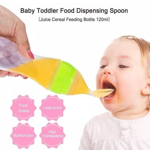 (🎅EARLY CHRISTMAS SALE-49% OFF) Baby Squeezy Food Grade Silicone Spoon Bottle