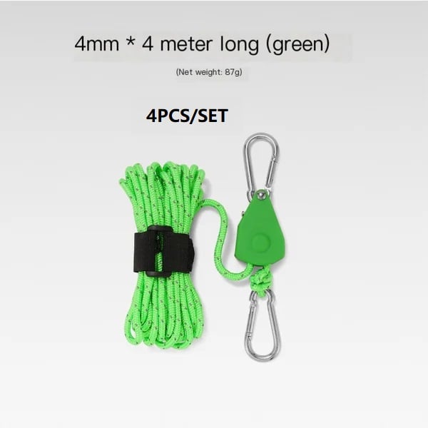 🔥Last Day Promotion - 60% OFF🎁Fast Release Pulley Camping Rope