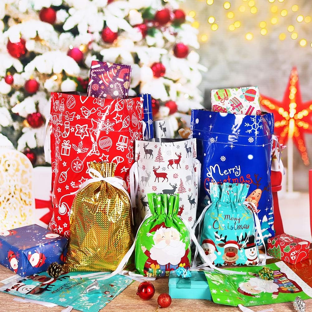 🎄Christmas Sale 44% OFF🎁Christmas Drawstring Gift Bags