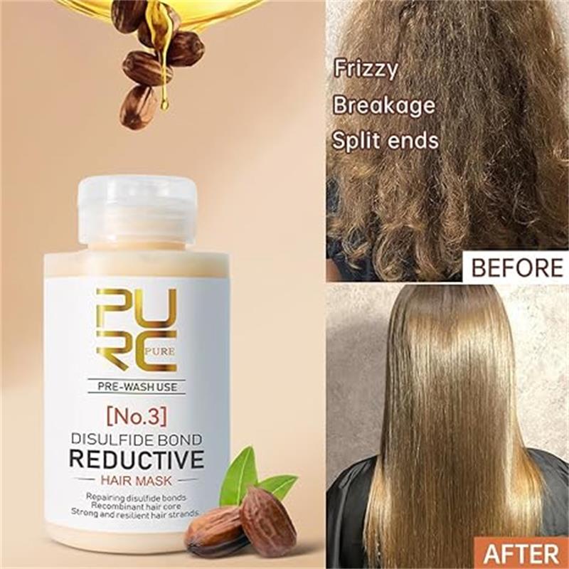 🎁TikTok Last Day Sale - 70% OFF🎉 PURC Keratin Hair Mask - Salon-Straight Hair at Home! Instantly Tames Frizz, Lasts 12 Weeks! 🔥