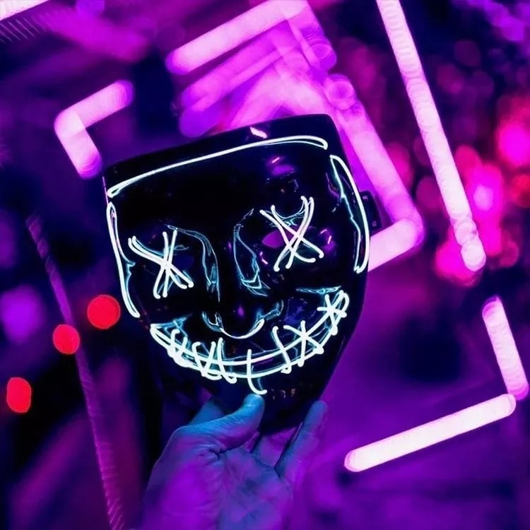 (🎃Early Halloween Sale - 50% OFF) LED Halloween Purge Mask, Buy 3 Free Shipping
