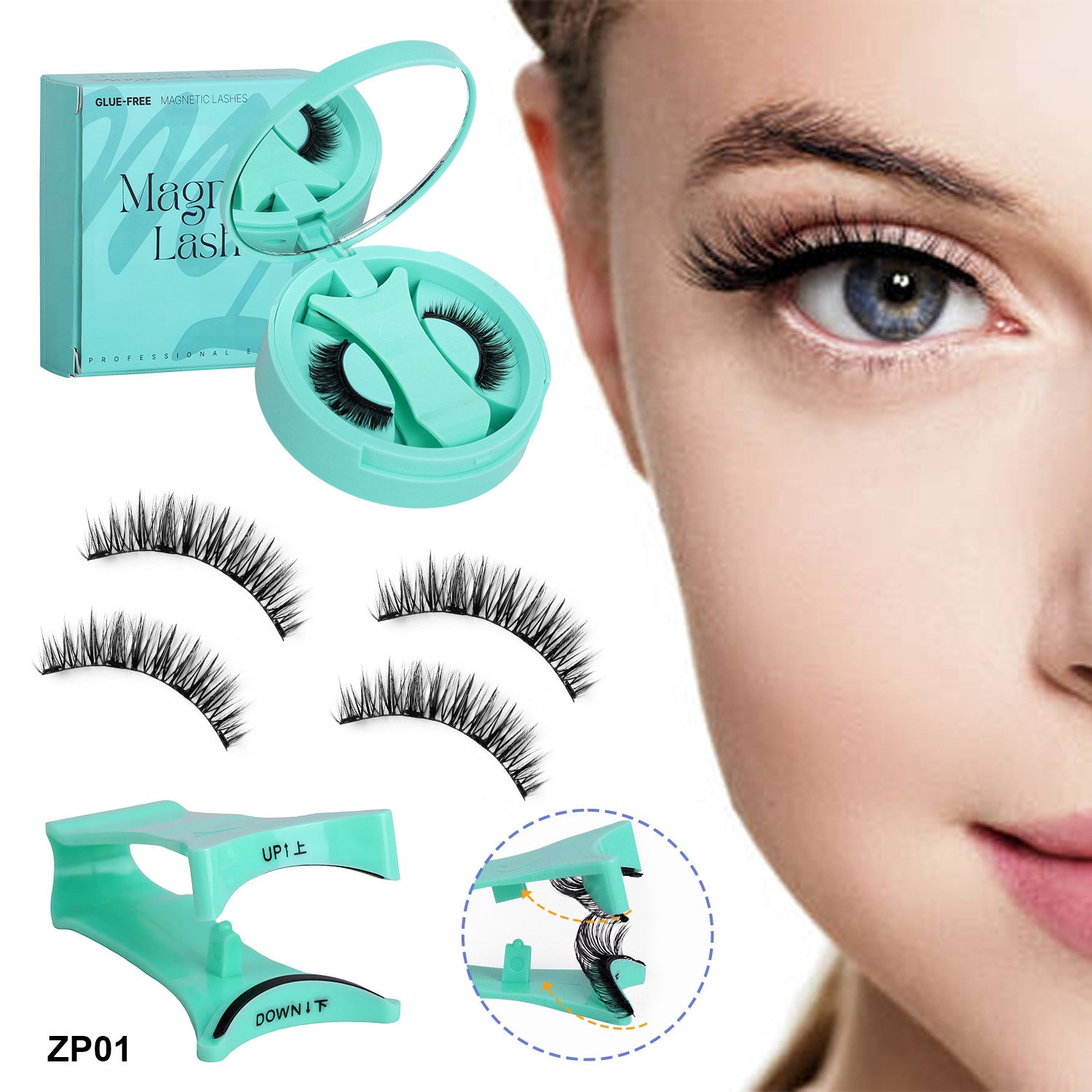 🔥Letzter Tag 49 % RABATT🎁Wiederverwendbare magnetische Wimpern mit Applikator