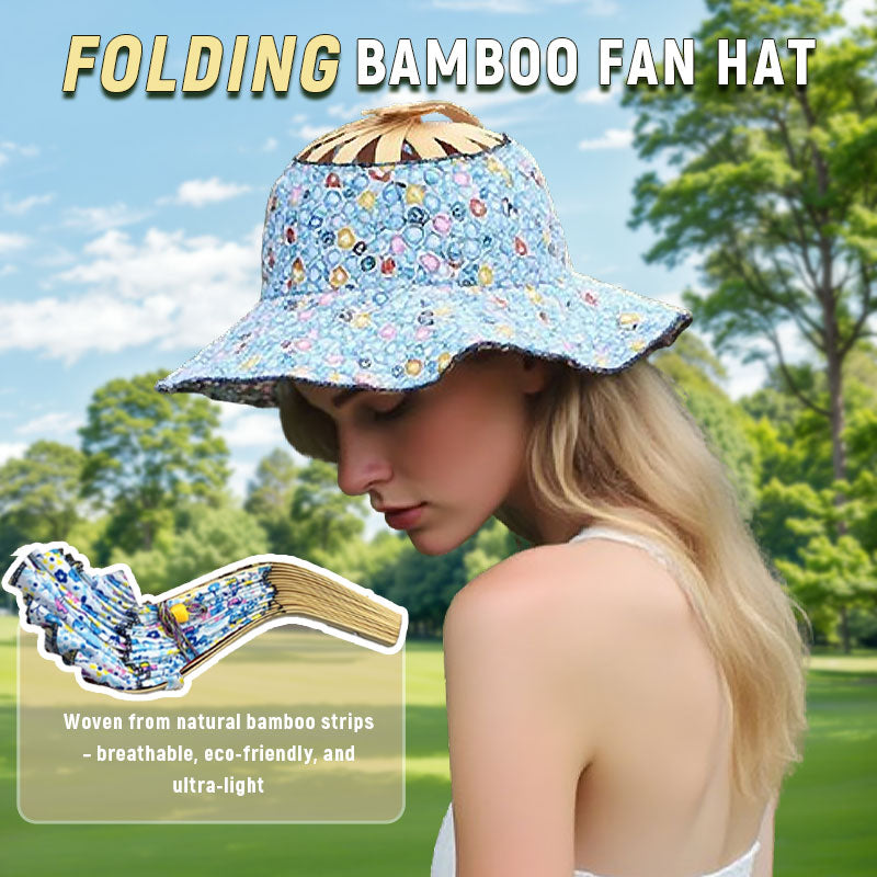 ⏰LAST DAY SALE 50% OFF💥Folding Bamboo Fan Hat