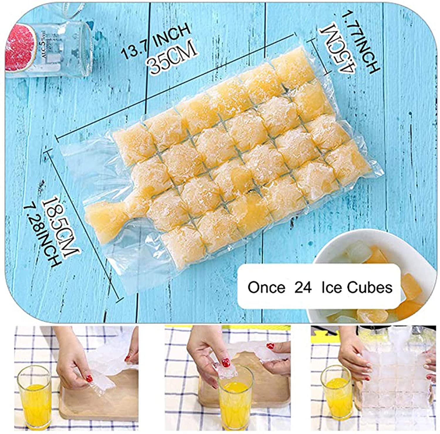 (🔥Last Day Promotion- SAVE 48% OFF)DIY Ice Cube Maker Bags--buy 5 get 5 free & free shipping（100pcs）