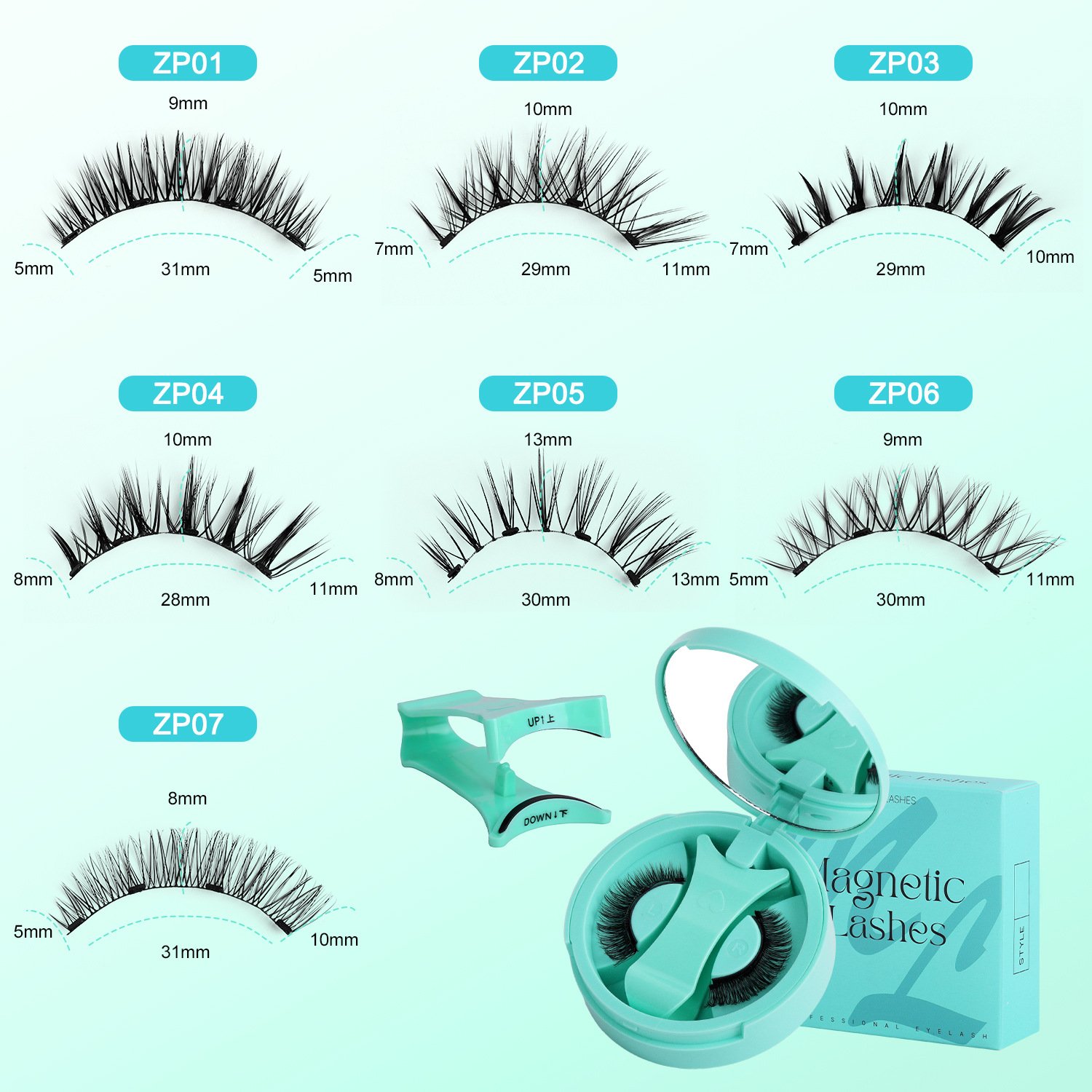 🔥Letzter Tag 49 % RABATT🎁Wiederverwendbare magnetische Wimpern mit Applikator