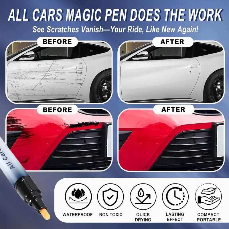 🔥Last Day Promotion 70% OFF🔥Magic Car Scratch Removal Pen⚡BUY 2 GET 1 FREE