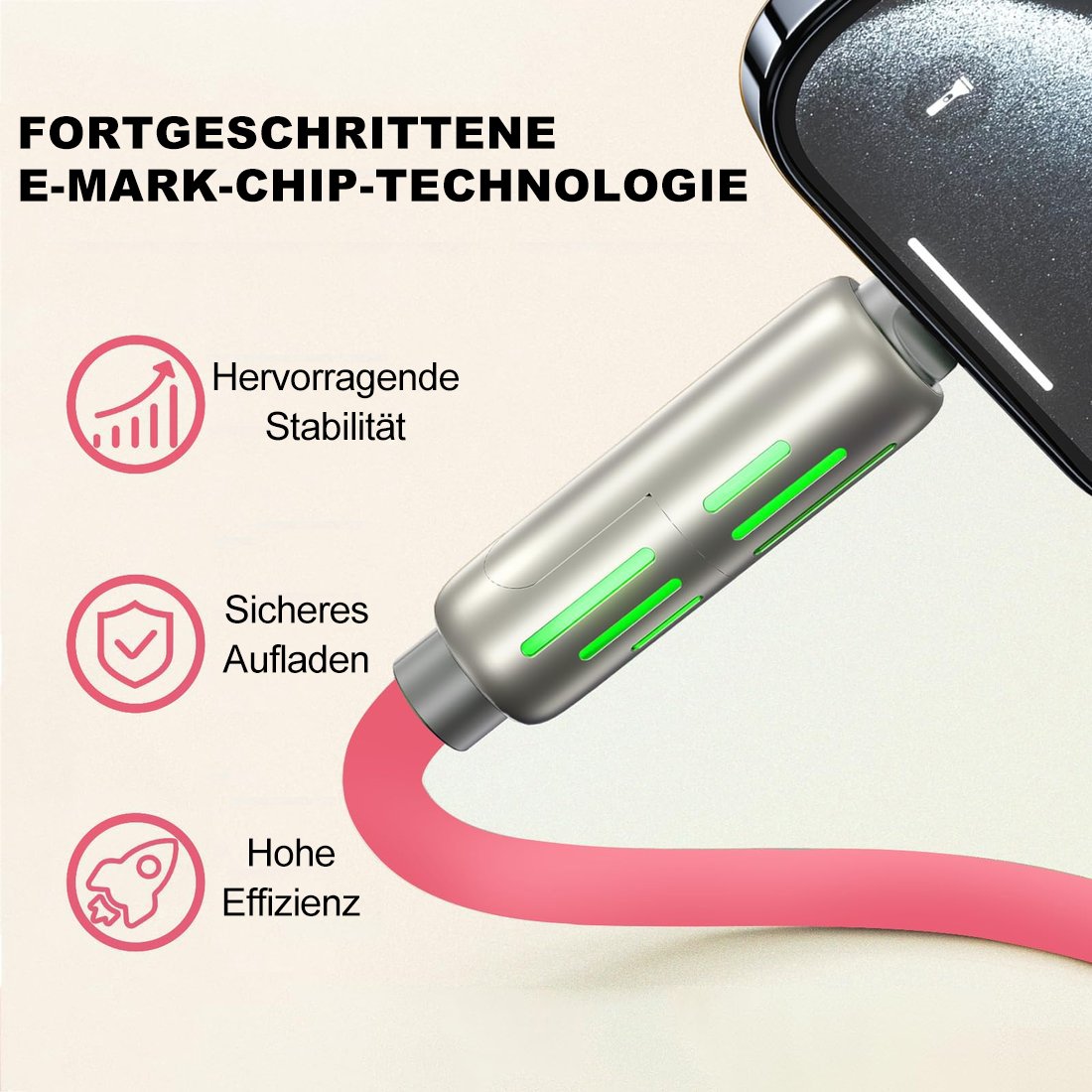 🔥DIREKTVERKAUF AB WERK⏰4-in-1-USB-Ladekabel, Schnellladung MAX 60 W