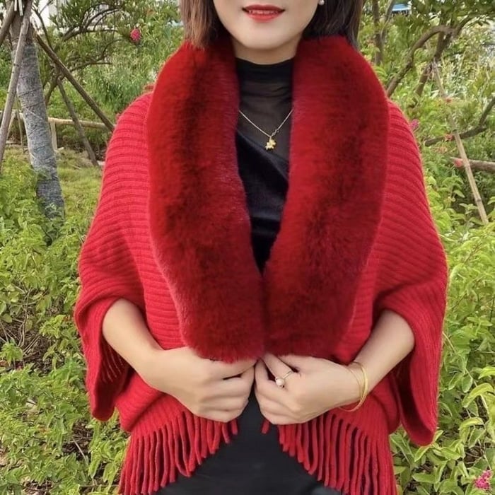 (🔥Hot Sale-Save 49% OFF) Ladies Knitted Loose Thickened Shawl Coat(Buy 2 Free Shipping)