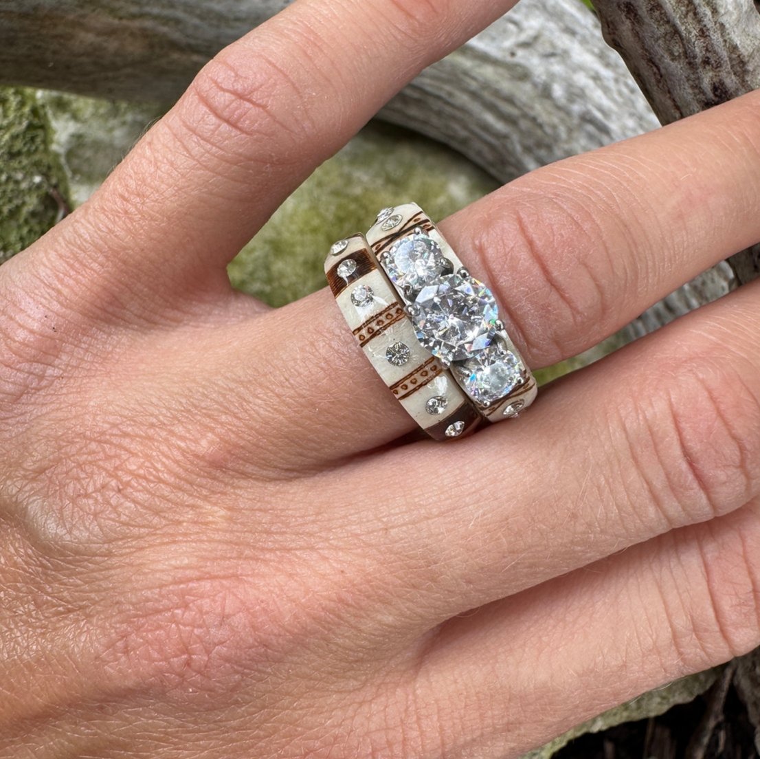 🔥LAST DAY 49% OFF—💍Hand Carved Antler Ring 🌏Made From Natural Shed Antlers