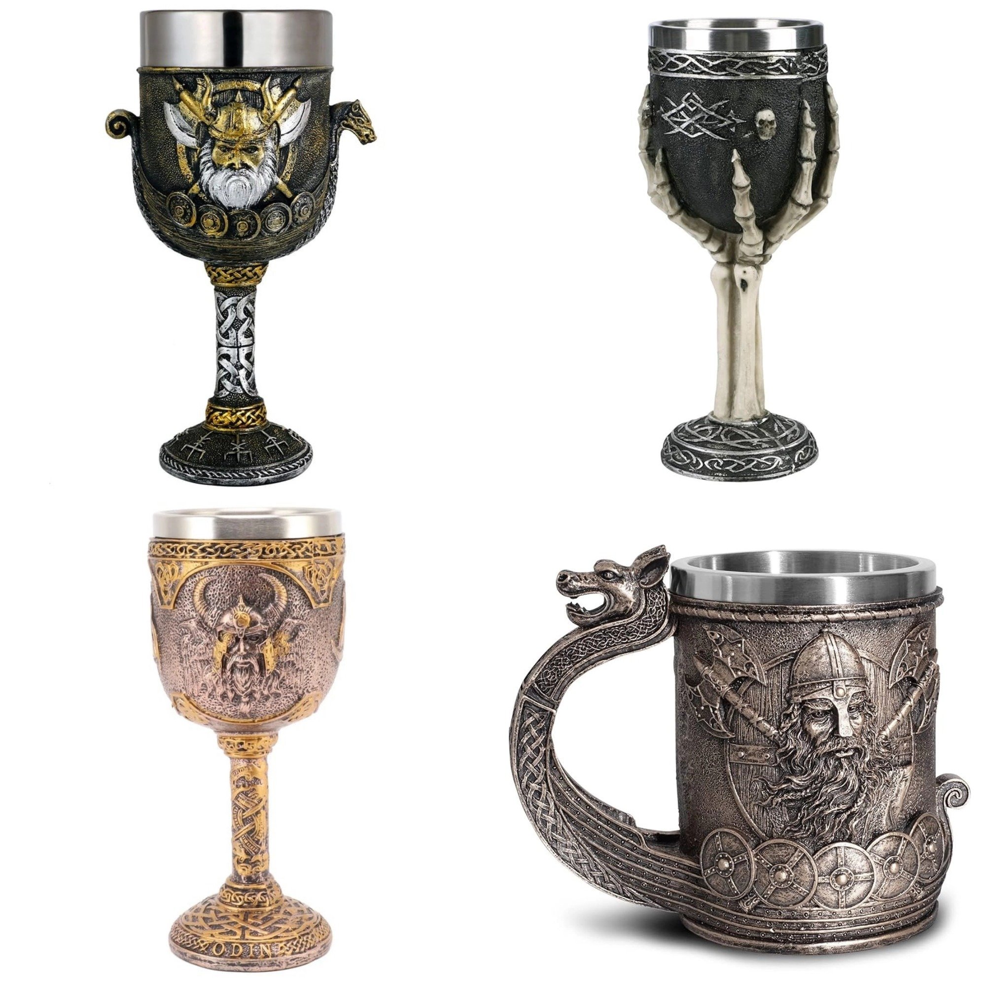 🎁TikTok Last Day Sale - 70% OFF🔥🍺Wield Your Mead with Might - Handcrafted Odin Goblets