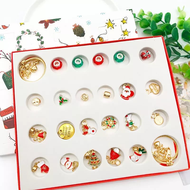 (🎁Early Christmas Sale- 48% OFF🎁)  DIY Christmas Advent Calendar Bracelets Set - Buy 2 Get EXTRA  10% OFF & FREE SHIPPING