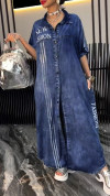 Women's Lapel Tencel Comfortable and Fashionable Dress