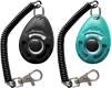 Pet Training Clicker with Wrist Strap - Dog Training Clickers (New Black + Blue)