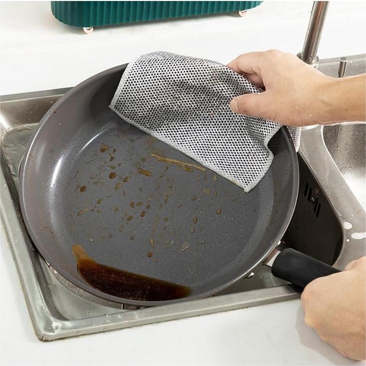 (🌲Early Christmas Sale- SAVE 48% OFF)Multipurpose Wire Dishwashing Rags(Buy 4 get 4 Free Now)