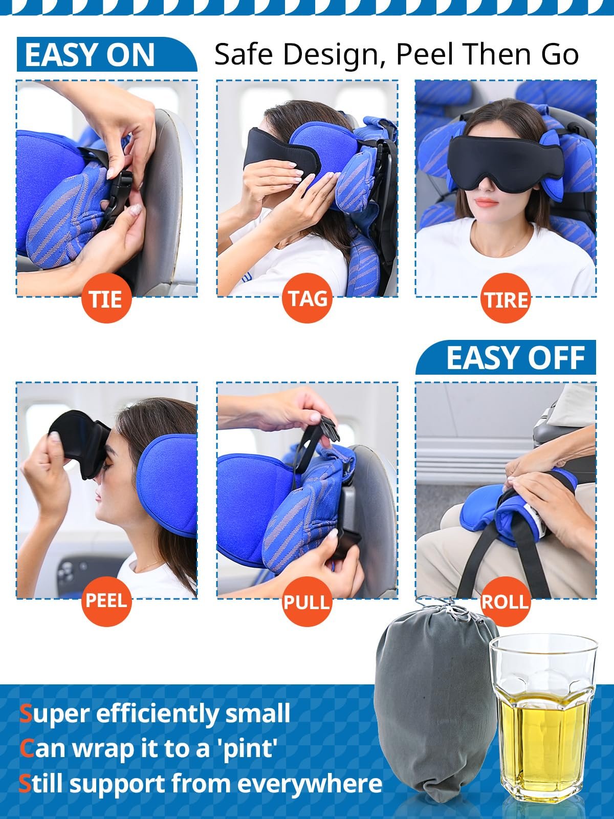 🔥Last Day 50% OFF🔥Memory Foam Travel Pillows