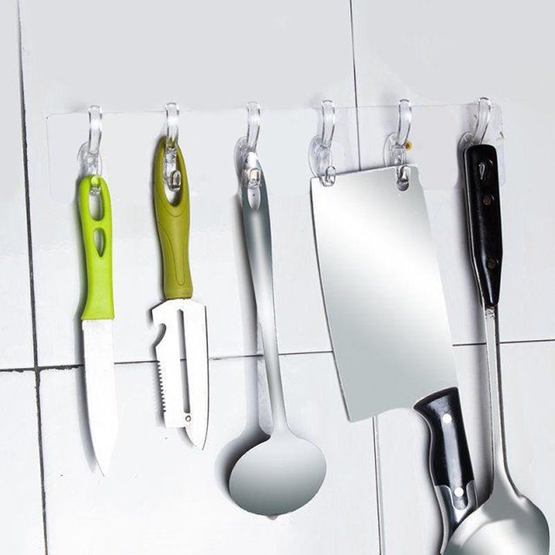 🔥LAST DAY 49% OFF🔥MULTIFUNCTIONAL TRANSPARENT 6 HOOKS