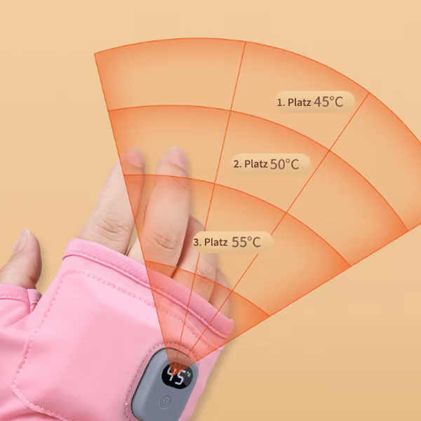 🎄Weihnachtsaktion 49% Rabatt🎄 Smarte thermostatische beheizte Handschuhe ohne Finger