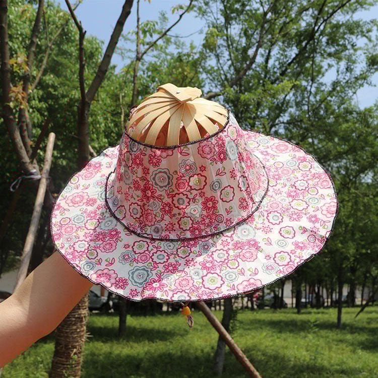 🎁TikTok Last Day Sale - 70% OFF🎉2 in 1 Portable Bamboo Sun Hat for Women