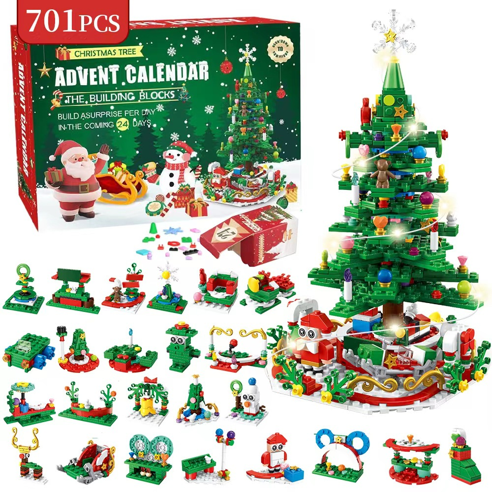 (🎄Early Christmas Sale - 49% OFF)🎉Advent Calendar 2024 Building Blocks Kit