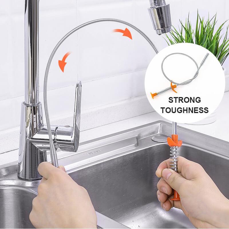 (🔥Last Day Promotion- SAVE 48% OFF) Spring Pipe Dredging Tool (BUY 2 GET 1 FREE now)