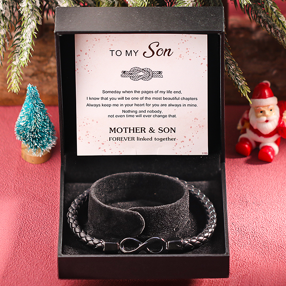 🔥Early Christmas Sale 50% OFF🎄For Son - Ceramic Infinity Braided Bracelet