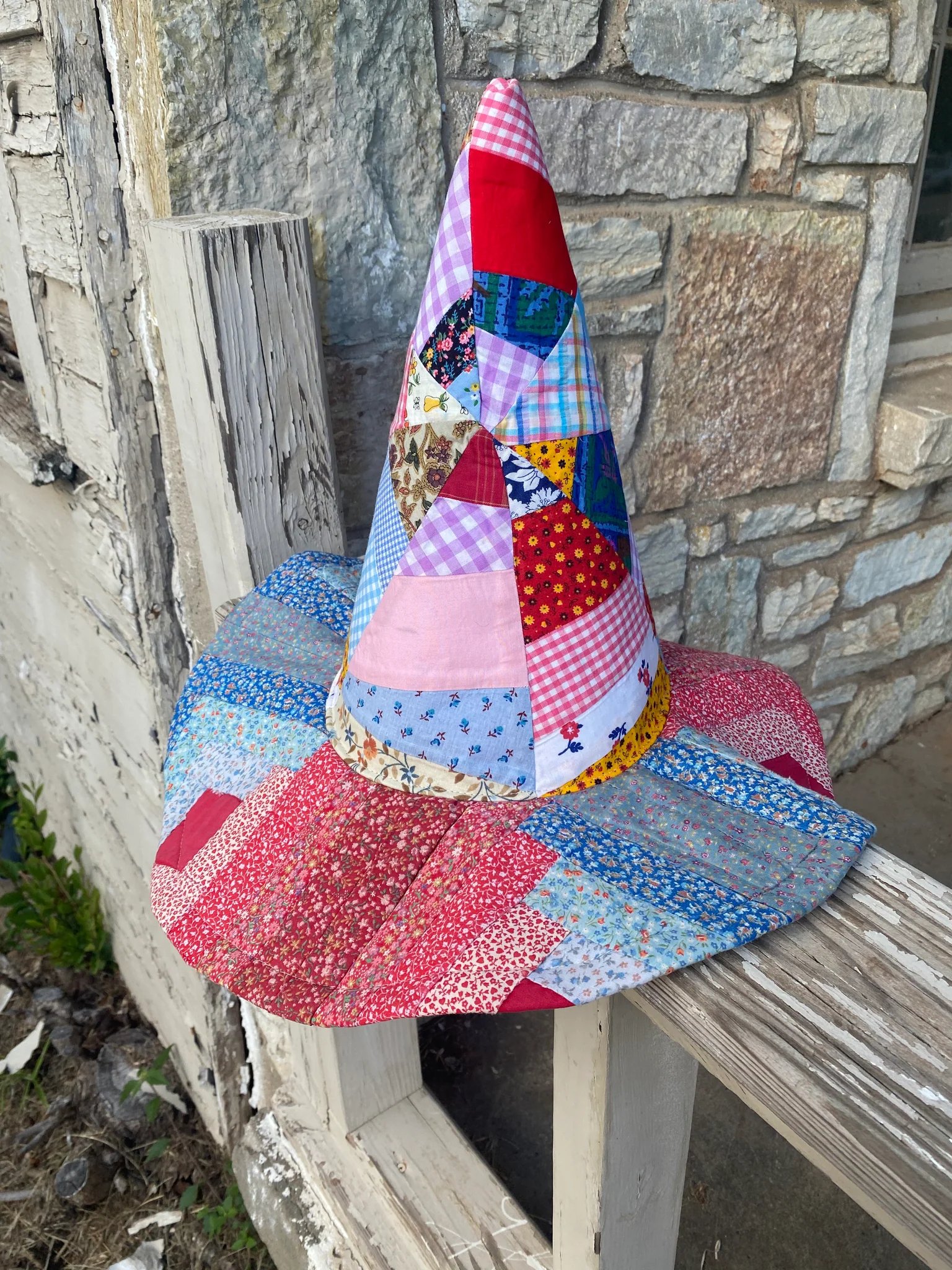 Last Day Promotion 70% OFF - 🔥The Quilted Witch Hat⚡Handcrafted Folk Art Hat