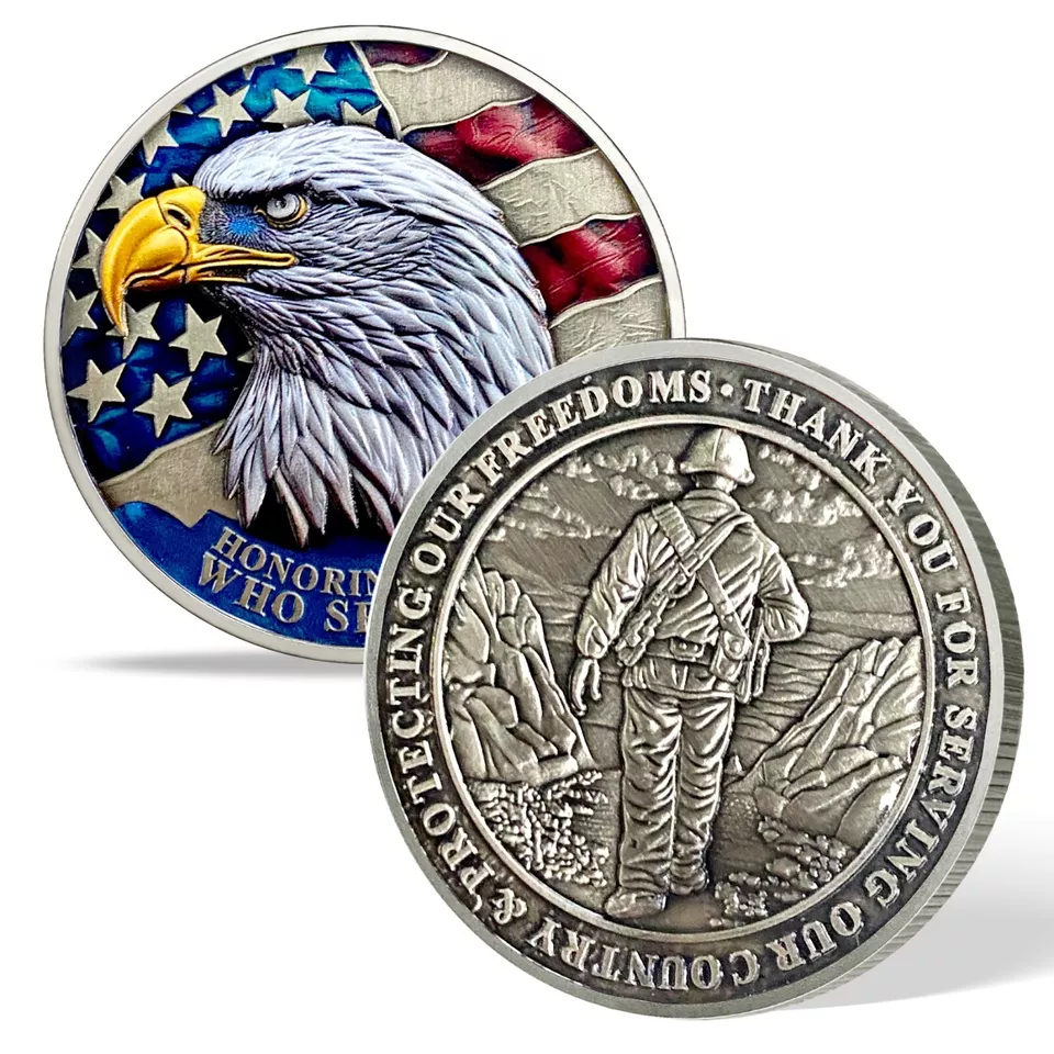 🔥Veterans Challenge Coin - Honoring All Who Served