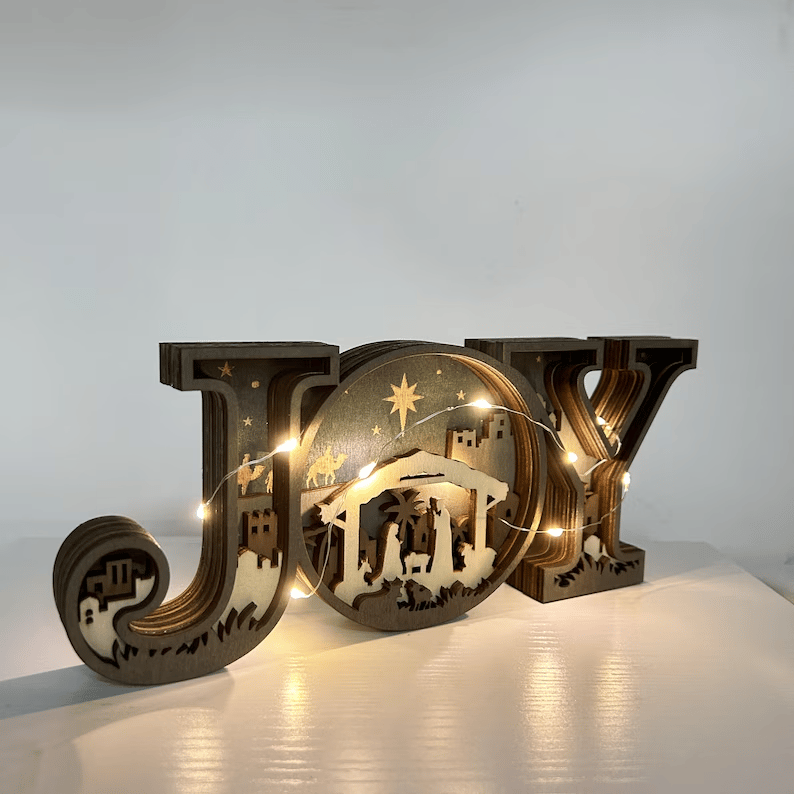 🔥Nativity Scene Wooden Ornaments
