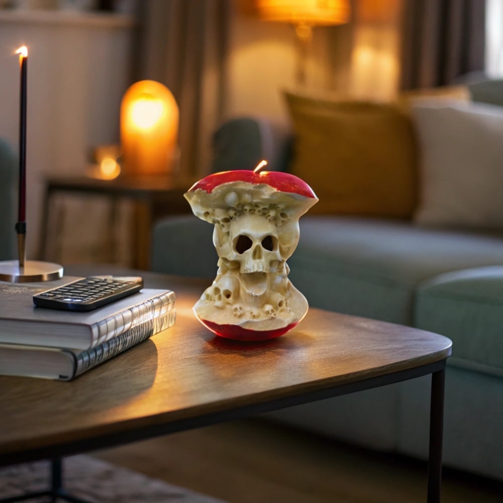 🍎LAST DAY SALE 50% OFF💀Skull Apple Lamp⚡Buy 2 Free Shipping