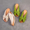 Peep Toe Handmade Leather Slippers