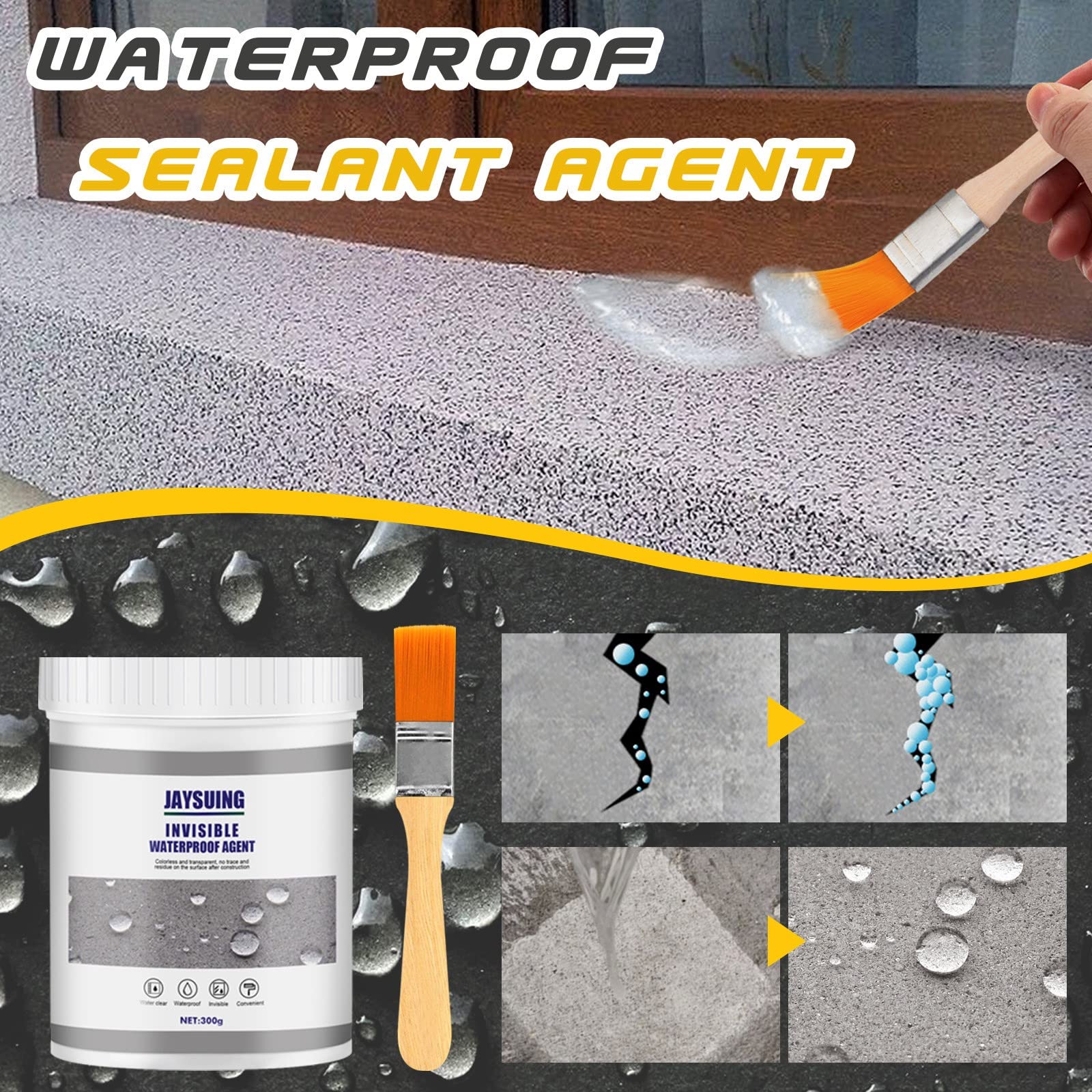 (🔥Last Day Promotion- SAVE 50% OFF🔥)Super Strong Invisible Waterproof Anti-Leakage Agent