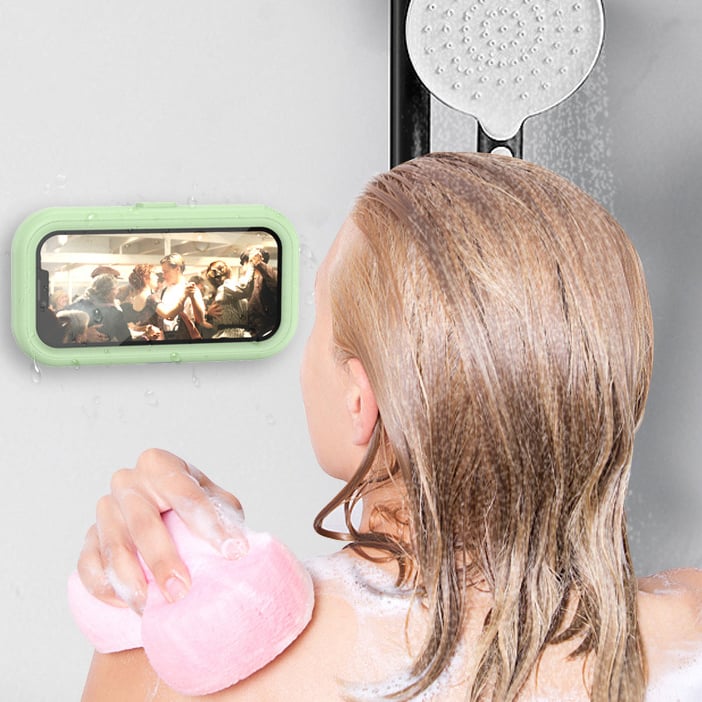 🔥Last Day Promotion 50% OFF🔥Waterproof Shower Wall Mounted 360° Rotation Angle Adjustable Phone Holder (BUY 2 FREE SHIPPING)