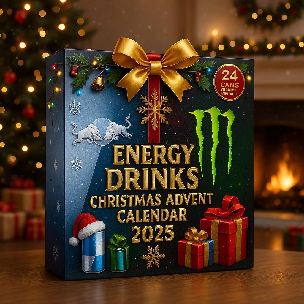 🔥Last Day 50% OFF -🎄Energy Drink Can Advent Calendar 2025 — 24 Days of Festive Collectibles!