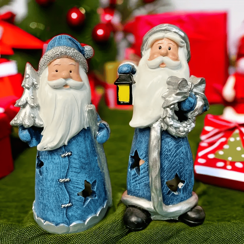 🎄Early Christmas Sale 49% OFF🎅Handmade Resin Santa Claus Figurines With Lighting