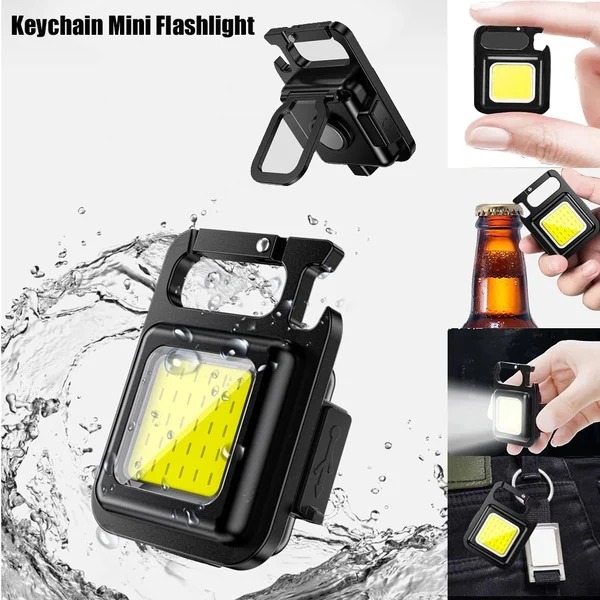 ⚡⚡Last Day Promotion 48% OFF - Rechargeable Waterproof-Mini Keychain Flashlight（🔥🔥BUY 3 GET 2 FREE）