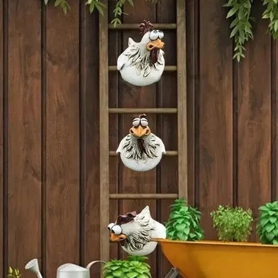 (🎄Christmas Hot Sale - 50% OFF) Funny Chicken Garden Fence Decoration - Buy 2 Free Shipping